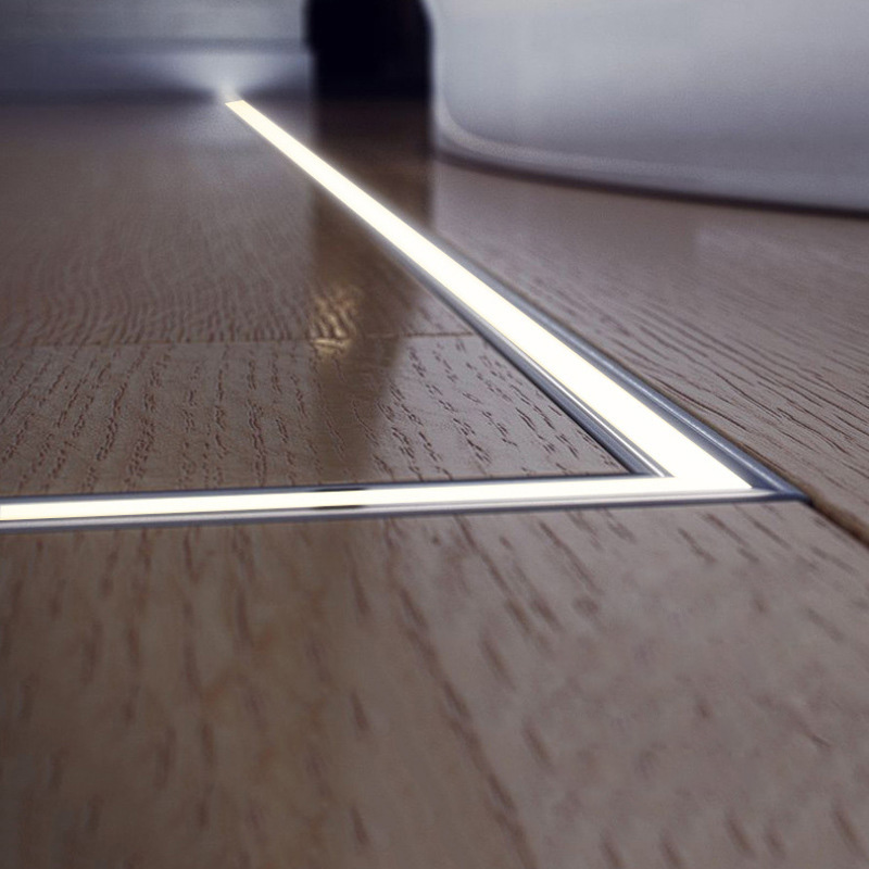 Exterior In Ground Recessed Path Lights LED Channel Flanged Exterior In Ground Recessed Path Lights LED Channel Flanged